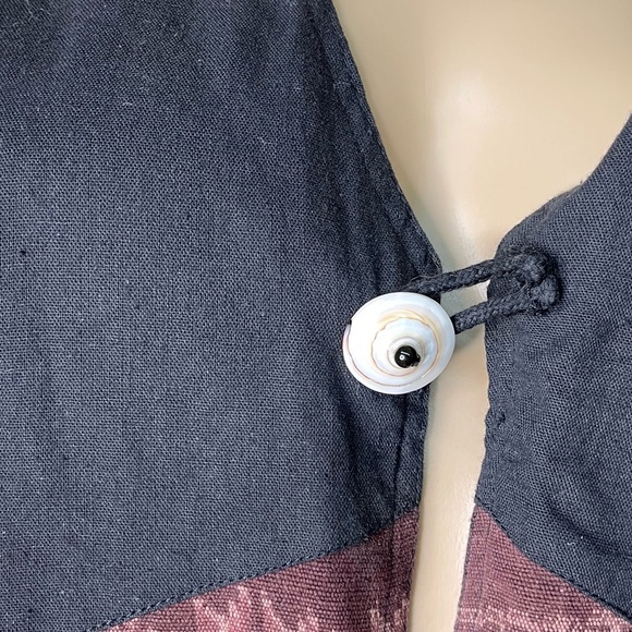 Vintage 90’s Real Sea Shell Indonesian Bohemian Vest Large - Picture 6 of 8